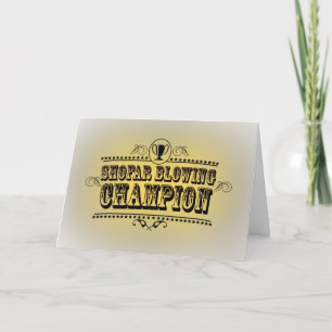 Carte Champion de soufflage Shofar