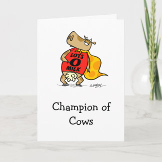 Carte Champion des vaches