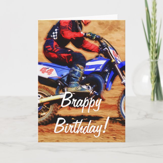 Carte Champion Motocross Dirt-Bike Racer 4 (Devant)