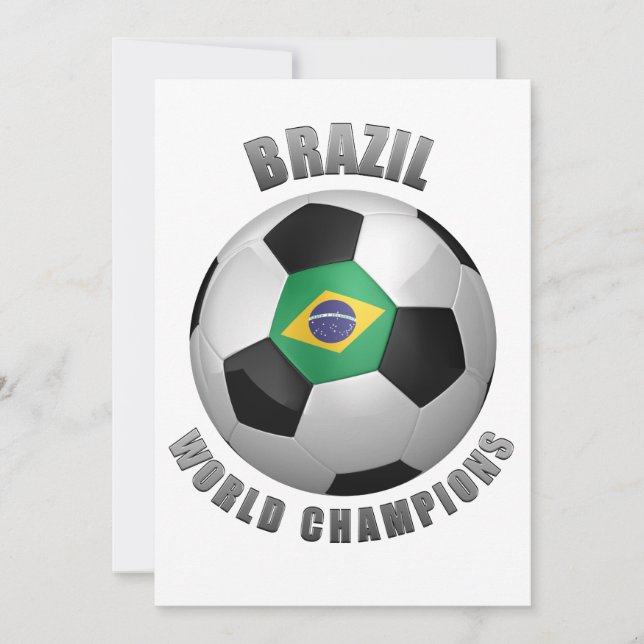 CARTE CHAMPIONS DU FOOTBALL BRÉSIL (Devant)