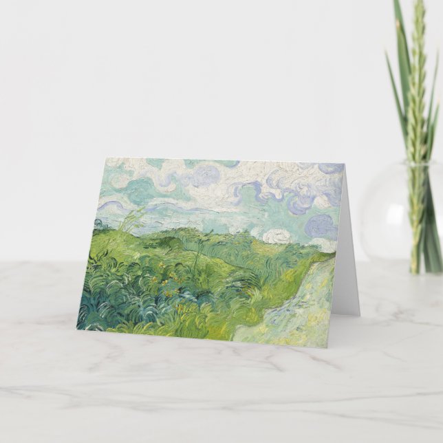 Carte Champs de blé vert, Auvers | Vincent van Gogh (Devant)