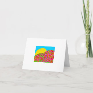 Carte champs de fleurs