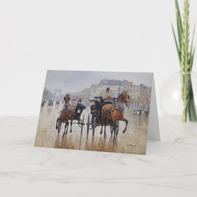Carte Champs-Élysées | Jean Béraud (Devant)