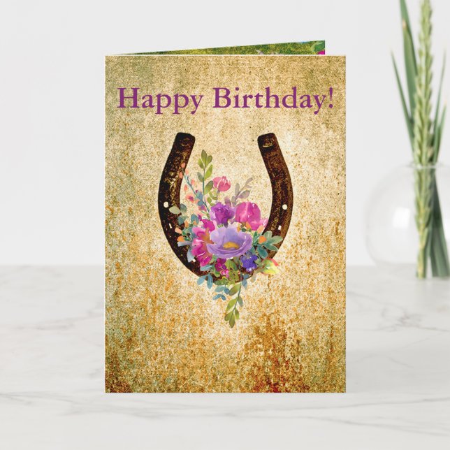 Carte Chandail floral rustique aquarelle (Devant)