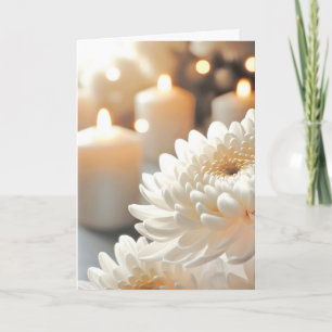 Carte Chandelle et chrysanthème