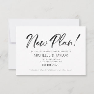 Carte Changement de plan d'aquarelle nouvelle cart