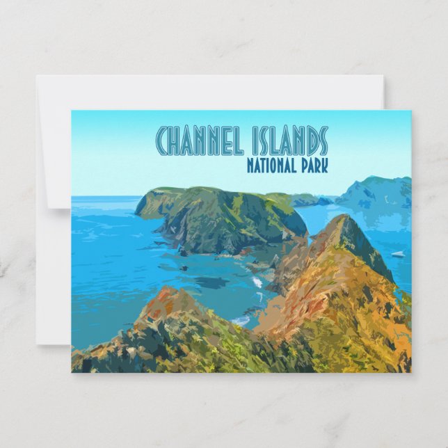 Carte Channel Islands National Park California Flat Card (Devant)