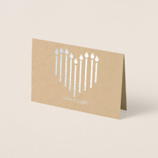 Carte Chanoukah Amour et Lumière