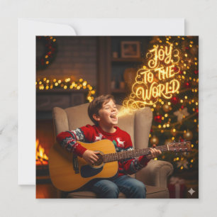 CARTE CHANSON DE NOËL THÈME ENFANTS CHANTENT