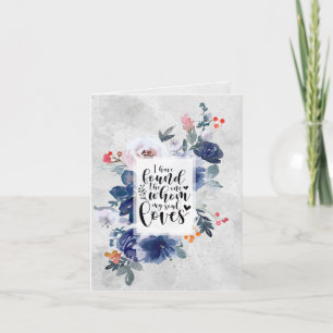 Carte Chanson de Salomon 3:4 J'ai trouvé le One Floral
