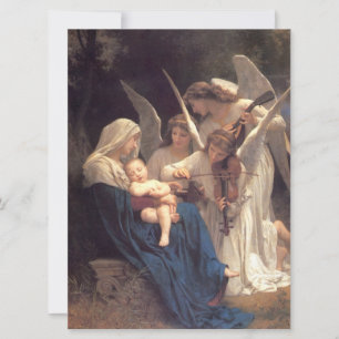 Carte Chanson des Anges (Art Vintage)
