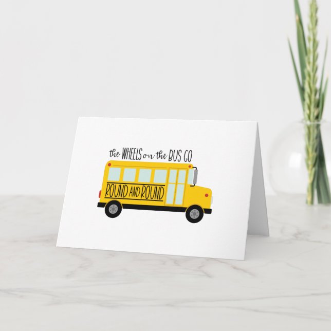 Carte Chanson des roues de bus (Devant)
