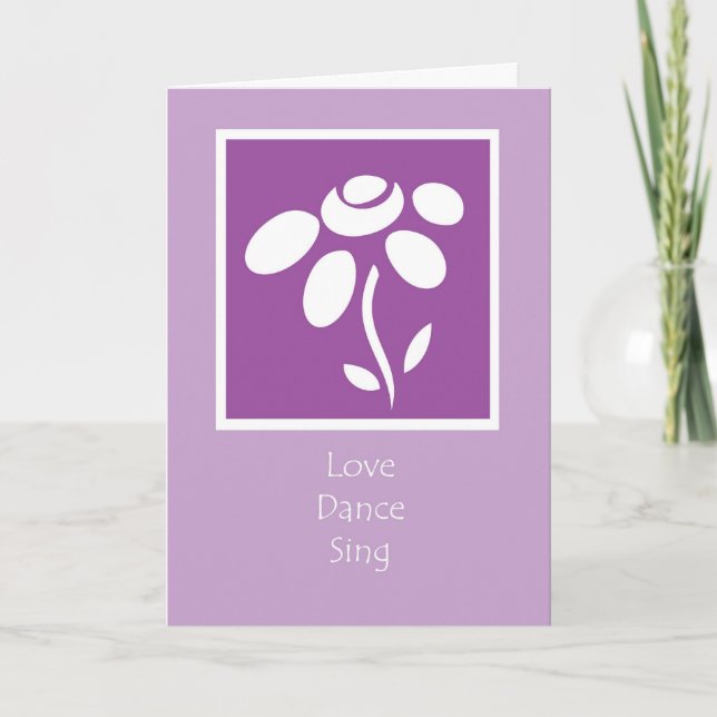 Carte chant d'amour (Devant)