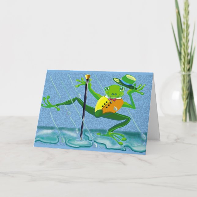 Carte chanter dans la grenouille (Devant)