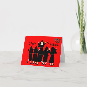 Carte Chanter des soeurs "Chorale Pratique" Note Cartes-