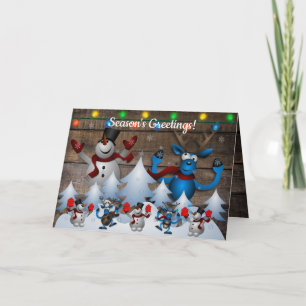 Carte Chanter Frosty Le Snowman Et Les Rennes