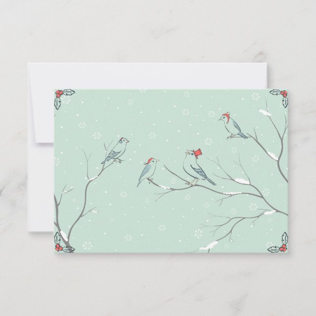 Carte Chanter la chanson de Noël (Devant)