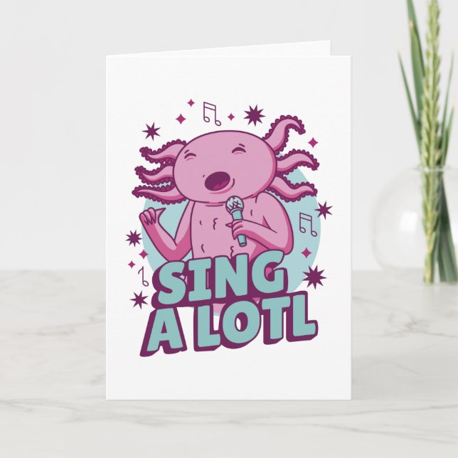 Carte Chanter un long chant Axolotl (Devant)