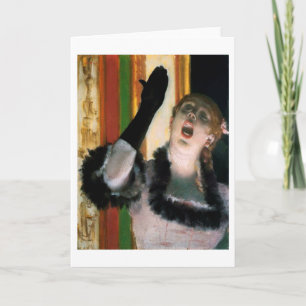 Carte Chanteur avec un Glove, Edgar Degas