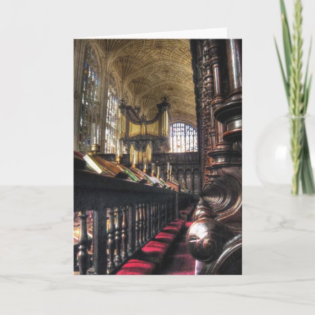 Carte Chapelle du King's College ~ Cambridge, Angleterre (Devant)