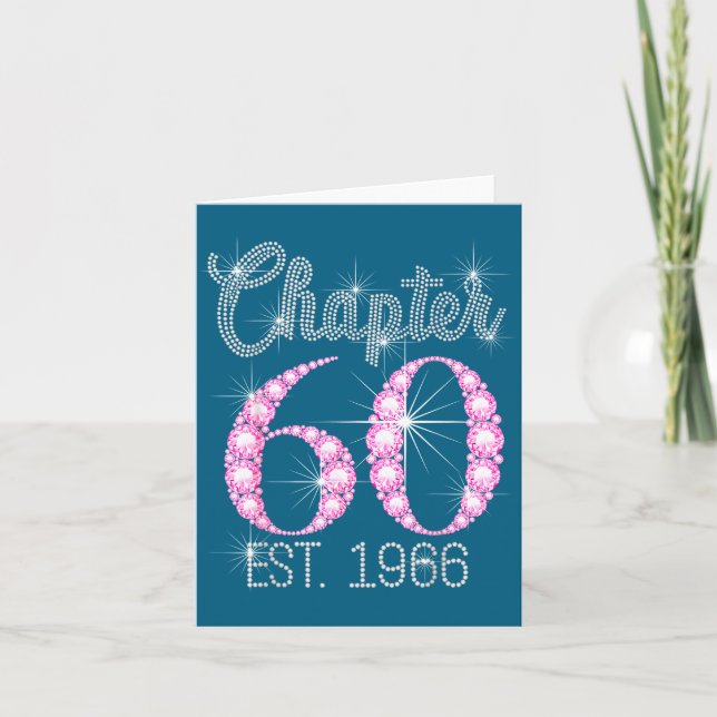 Carte Chapter 60 Est 1966 Happy 60th Birthday Gift  (Devant)