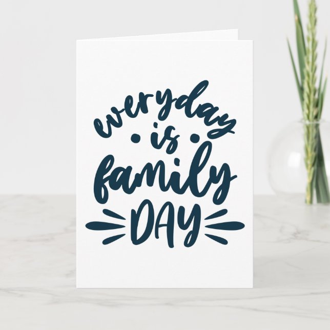 Carte Chaque jour est la fête de la famille (Devant)