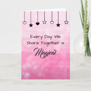 Carte Chaque jour est magique   Saint Valentin