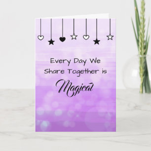 Carte Chaque jour est magique   Saint Valentin