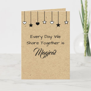 Carte Chaque jour est magique   Saint Valentin
