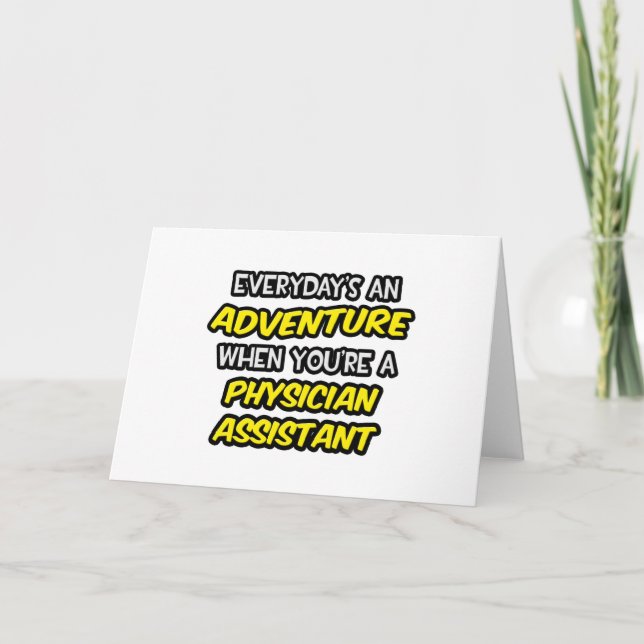 Carte Chaque jour est une aventure ... Assistant médical (Devant)