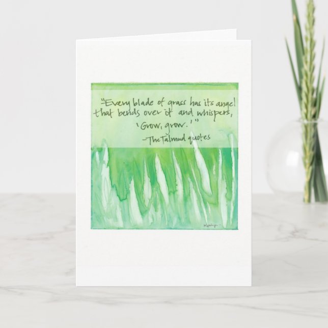 Carte chaque lame d'herbe (Devant)