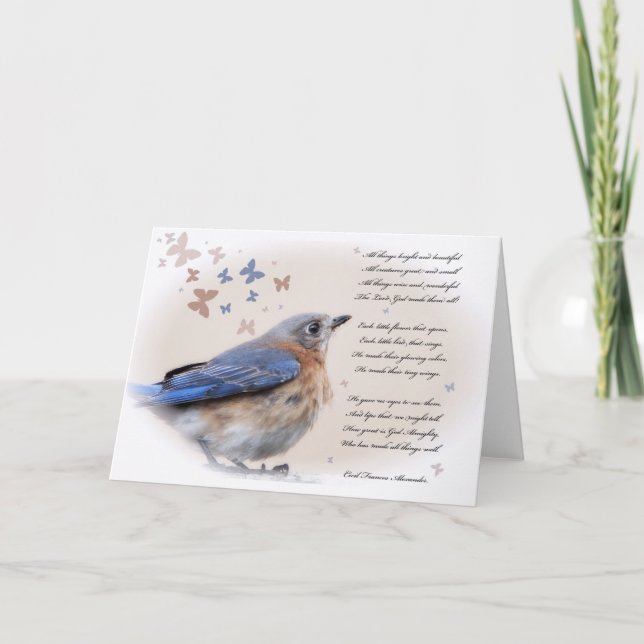 Carte Chaque petit oiseau qui chante (Devant)