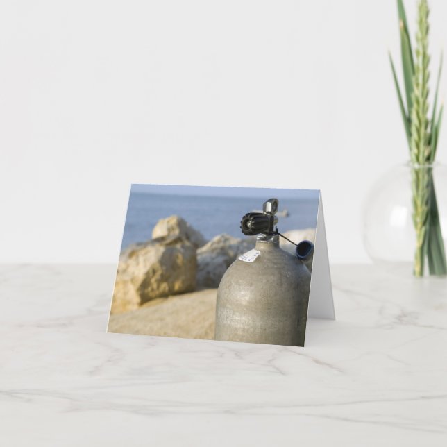 Carte Char de plongée sous-marine sur la plage (Devant)