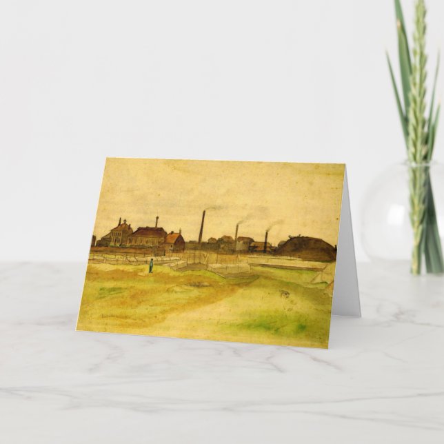 Carte Charbonnage dans le Borinage par Vincent van Gogh (Devant)