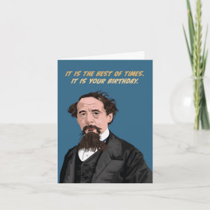 Carte Charles Dickens Meilleur Des Fois Anniversaire
