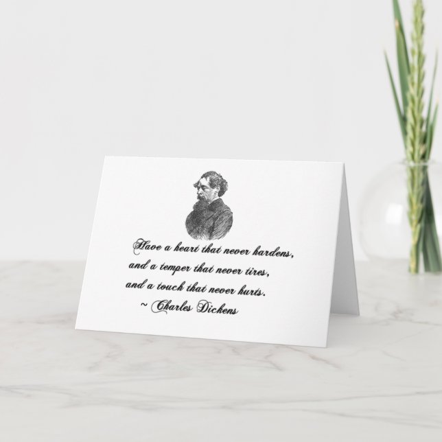Carte Charles Dickens Notre ami mutuel citation (Devant)