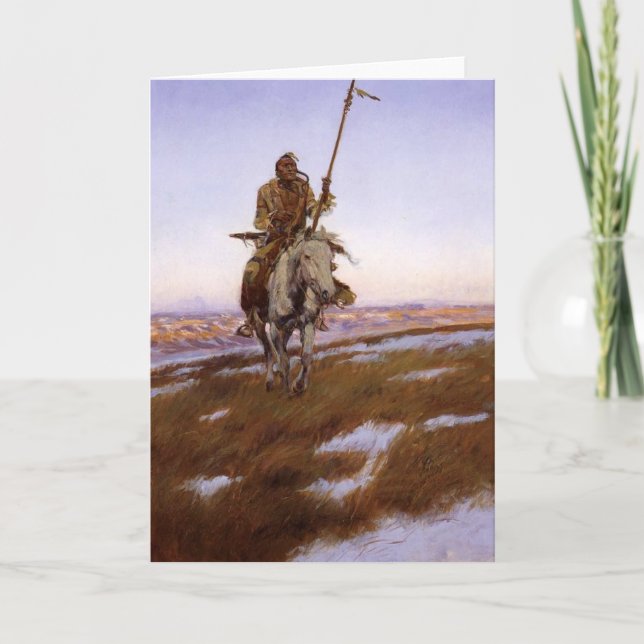 Carte Charles Marion Russell - Indien cri (Devant)