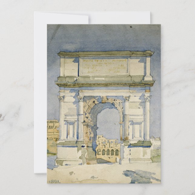 Carte Charles Rennie Mackintosh - L'Arc de Titus, Rome (Devant)