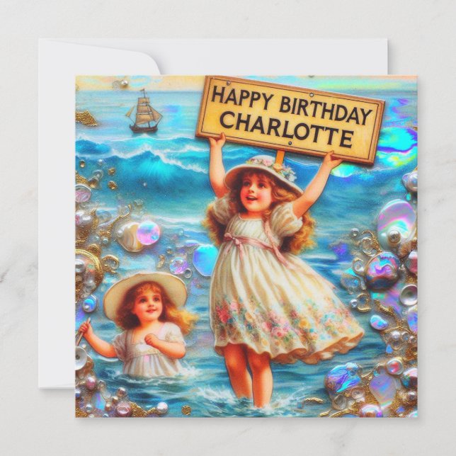 Carte CHARLOTTE ~ Joyeux anniversaire ~ Anniversaire fil (Devant)