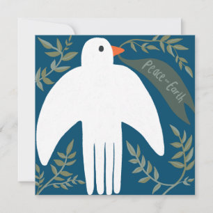 Carte Charmante Peace Dove Noël Noël Noël Noël Noël
