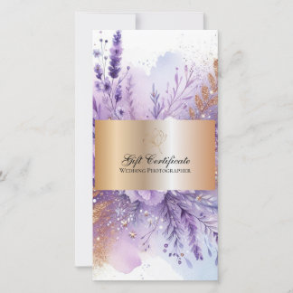 Carte Charming Lavender II Certificat cadeau