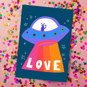 Carte Charming Martian LOVE Saint-Valentin Ami