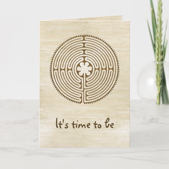 Carte Chartres Labyrinthe - Symbole spirituel Antique 1 (Devant)