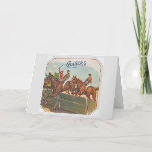 Carte Chasers Vintage Horse Racing