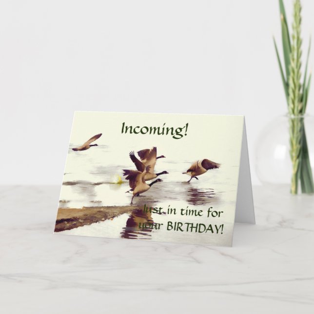 Carte "Chasse à l'oie sauvage" - Oies en circulation (Devant)