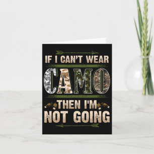 Carte Chasse amusante Chasseurs Camo Buck Deer Pays Redn