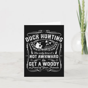 Carte Chasse au canard amusant Chasse Vintage au bois Am