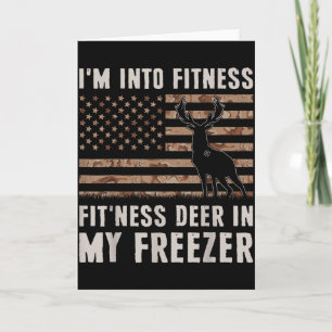 Carte Chasse au cerf Je suis en forme Fitness Cerf dans