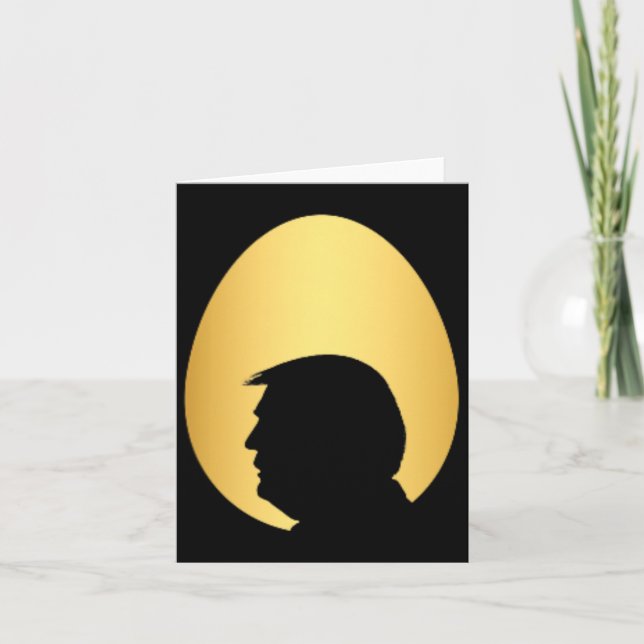 Carte Chasse aux œufs d'or poche Trump 45 47 silhouette  (Devant)