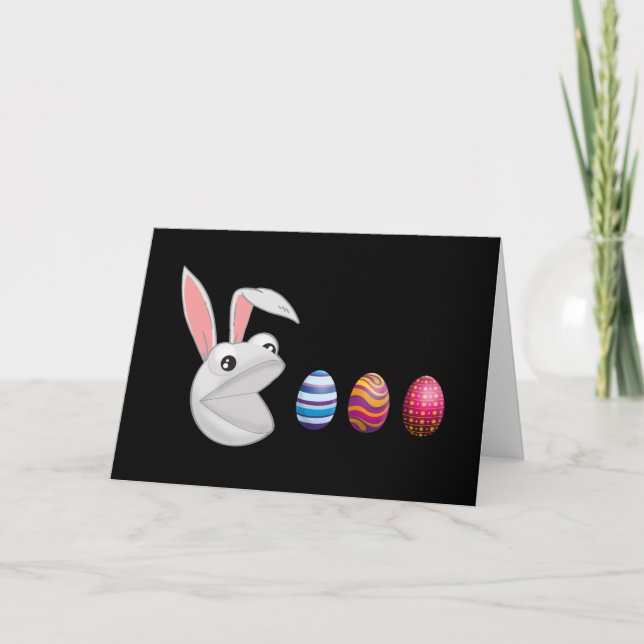 Carte Chasse aux oeufs Lapin de Pâques (Devant)